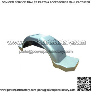 Gray Plastic Fender for 13"/14" Wheels, No Cutout