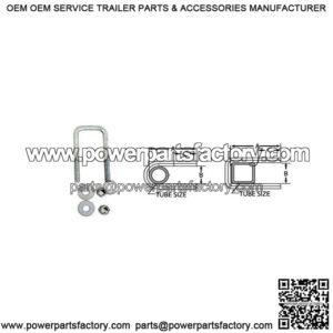 1/2" Square U-Bolt, 2-1/16" x 4-13/16"