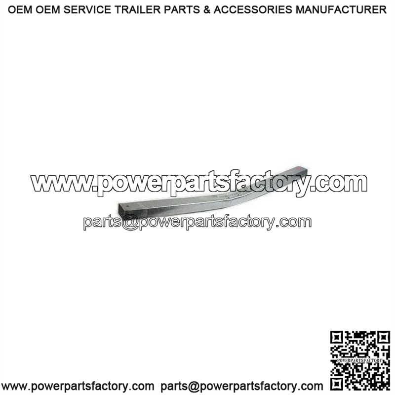 2" x 3" x 50.25" x .083" Galvanized Trailer Crossbar