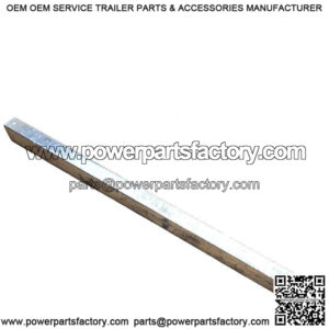 2" x 3" x 42" Galvanized Trailer Crossbar, 11ga