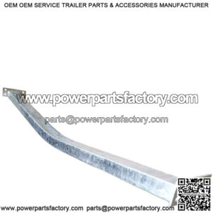 2" x 3" x 61" Galvanized Trailer Crossbar, 11ga.