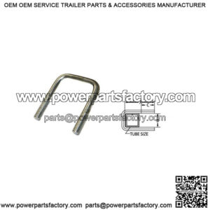 3/8"-16 Square U-Bolt, 3-1/16" x 3"