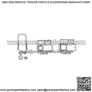 7/16" Square U-Bolt, 1-9/16" x 3-9/16"