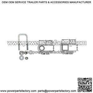 7/16" Square U-Bolt, 2-1/16" x 4-5/16"