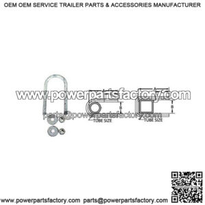 1/2" Round U-Bolt, 3-1/16" x 6-11/16"