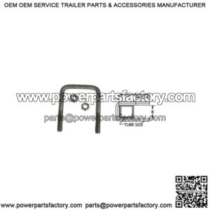 1/2" Square Stainless Steel U-Bolt, 4-1/4" x 3"