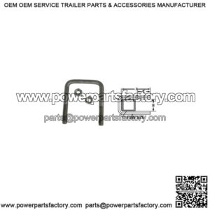 1/2" Square Stainless Steel U-Bolt, 6" x 3"