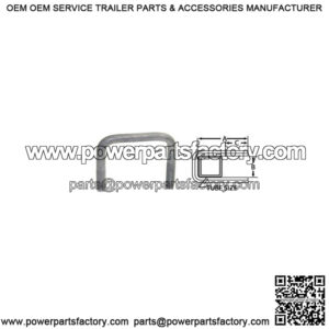 7/16" Galvanized Square U-Bolt,  3-1/16" x 2-13/16"