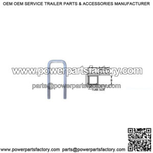 7/16" Galvanized Square U-Bolt,  3-1/16" x 4-5/16"