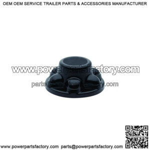 Black ABS Trailer Hub Cover, 6 on 5-1/2"