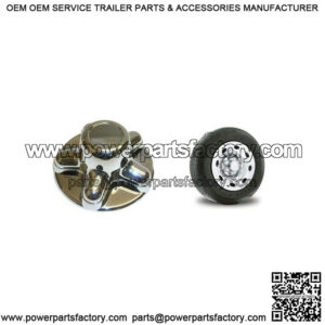 Chrome Trailer Hub Cover, 5 on 4-1/2"