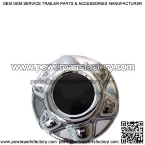 Chrome Trailer Hub Cover, 6 on 5-1/2"