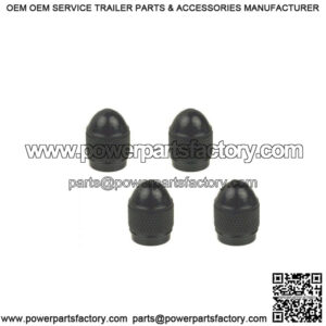 Hopkins Aluminum Valve Stem Caps, Black