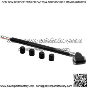 Hopkins Truck Short Dual Tire Pressure Gauge, with Caps