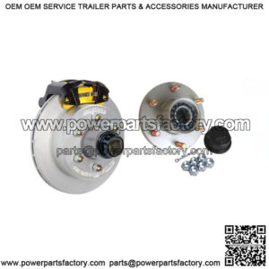 12" Vented Cap Style GalvX Disc Brake Kit w/ Vortex Hubs