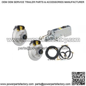 12" Vented Cap Style GalvX Complete Disc Brake Kit w/ Vortex Hubs