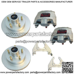 Single Axle 10" Dacromet Disc Brake Kit, 3.5k