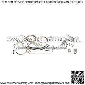 20' Tandem Axle Trailer Brake Tubing Kit