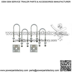 Tie Plate Kit for 1.9" Round Trailer Axle