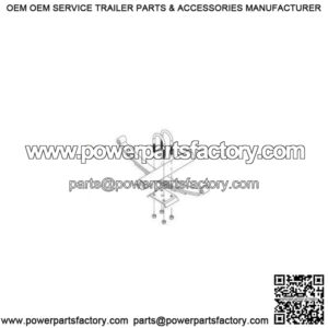 Galvanized Tie Plate Kit for 2-3/8" Round Trailer Axle