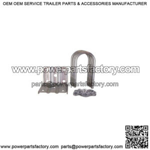 Heavy Duty Zinc Tie Plate Kit, 3" Round Axle