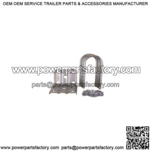 Tie Plate Kit for 3" Round Trailer Axle, Zinc Plated