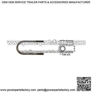 Round U-Bolt, 2-3/8" x 6-1/2" x 1/2"-20 (3.5k Axle)