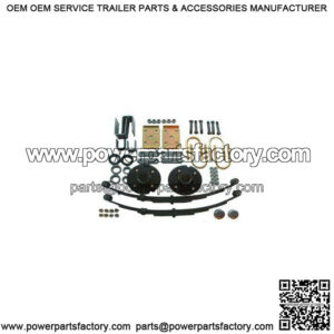 2200 lb. Leaf Spring Suspension Kit w/4-Lug Hubs