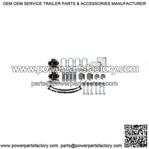 3,500 lb. Leaf Spring Suspension Kit w/5-Lug Hubs,