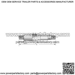 Axle Spindle for 1-1/16" x 1-1/16" Wheel Bearings