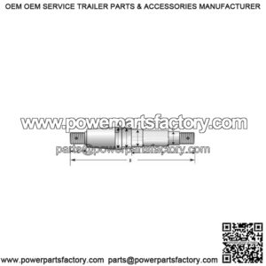 Axle Spindle for 1-3/4" x 1-1/4" Wheel Bearings