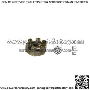 3/4" - 16 Slotted Axle Spindle Nut