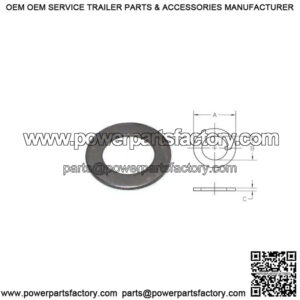 Round Metal Washer for 1" O.D. Spindle,