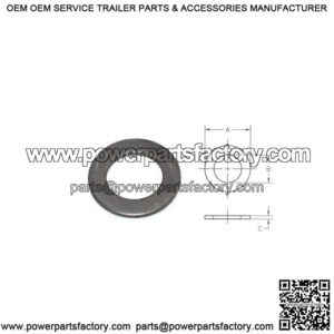 Heavy Duty Round Metal Spindle Washer, 1" I.D.
