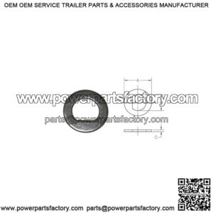 1" ID Spindle Washer - 'D' Shape