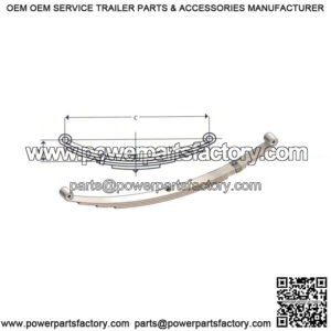 26" Double Eye Leaf Spring (7 leaves / 3500 lb.)