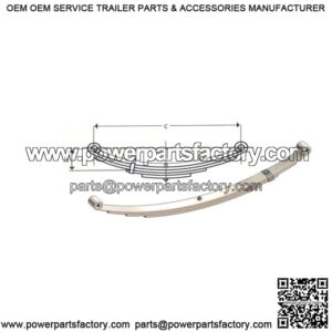 27" Double Eye Leaf Spring (4 leaves / 1750 lb.)