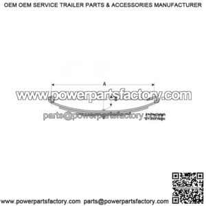 26.25" C-Hook Leaf Spring (3 leaves / 1,200 lb.)