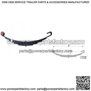 26.38" C-Hook Leaf Spring (5 leaves / 2750 lb.)