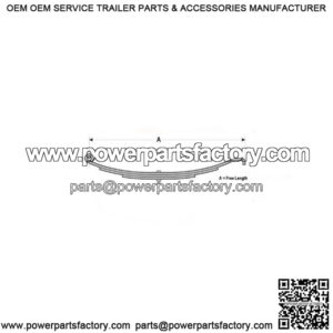 25" Hook End Slipper Leaf Spring (5 leaves)