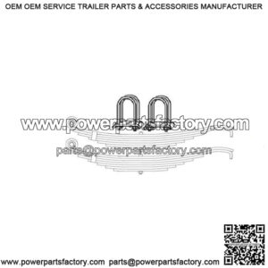 26-1/2" Slipper Spring Trailer Leaf Spring Kit (5 Leaves)