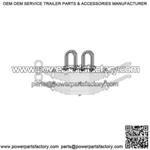 24-1/4" Slipper Spring Trailer Leaf Spring Kit (3 Leaves)