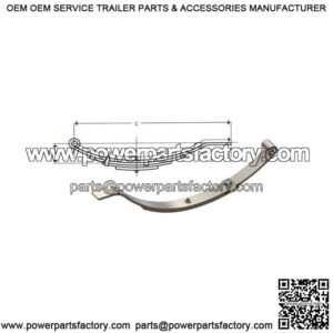24.5" Flat End Slipper Leaf Spring (3 leaves / 850 lb.)