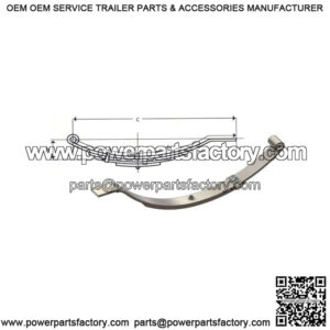 25" Flat End Slipper Leaf Spring (3 leaves / 1,720 lb.)