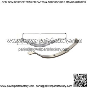 24-3/4" Flat End Slipper Leaf Spring (4 leaves / 1200 lb.)