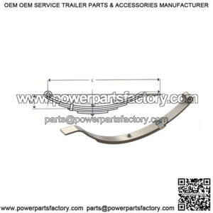 30" Flat End Slipper Leaf Spring (2 leaves / 880 lb.)