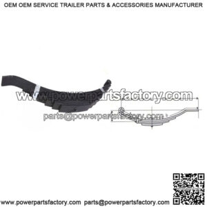 29-1/2" Flat End Slipper Leaf Spring (8 leaves / 4000 lb.)