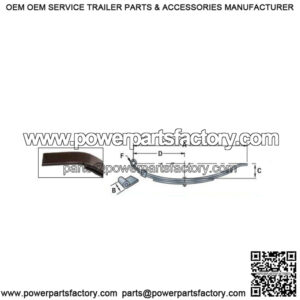 32.5" Flat End Slipper Trailer Leaf Spring (5 leaves)