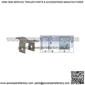 Galvanized Front Spring Hanger, Bolt On