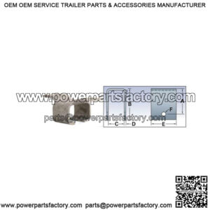 Galvanized Rear Slipper Spring Hanger, Bolt On